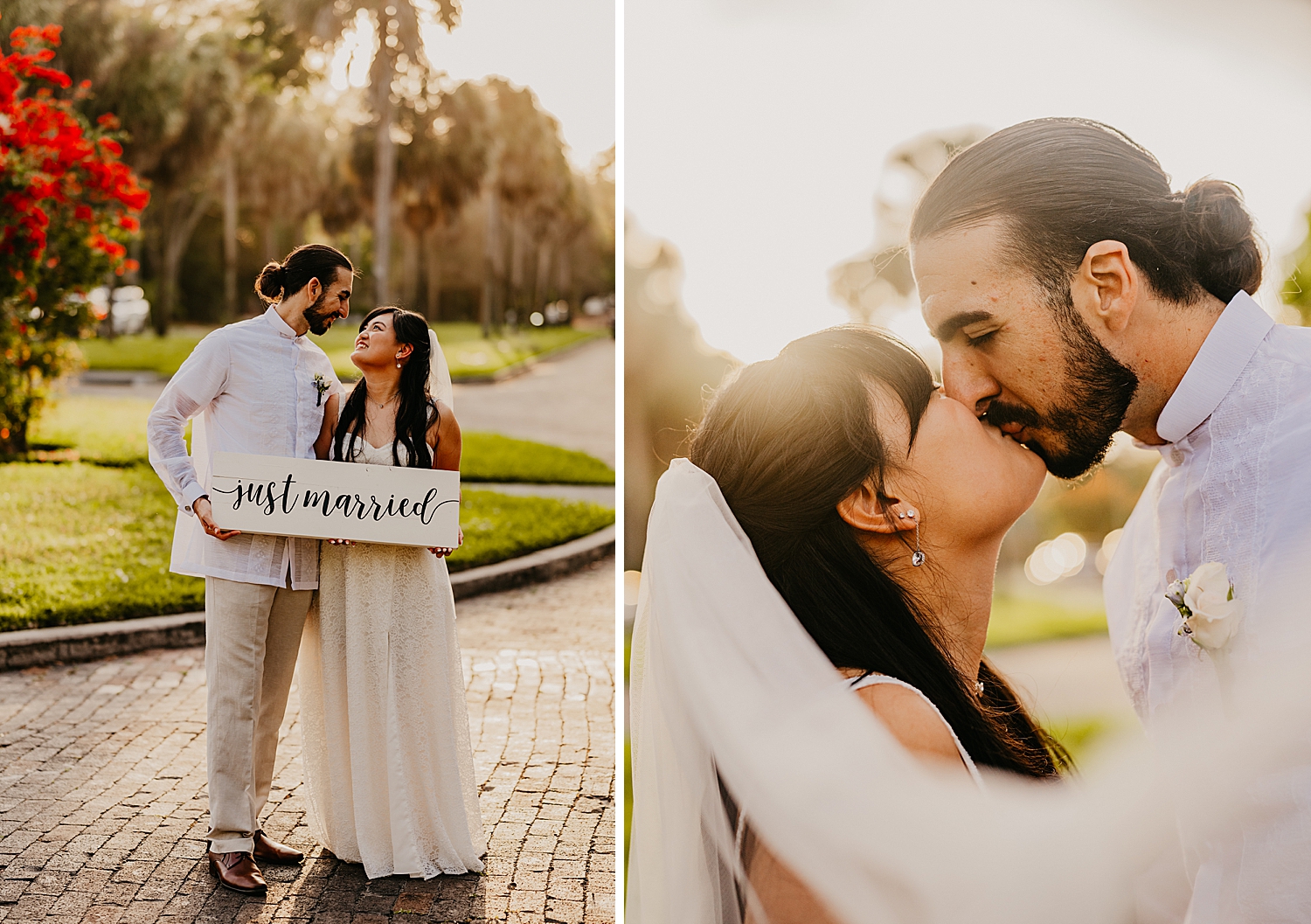 St Pete Elopement Bride and Groom 